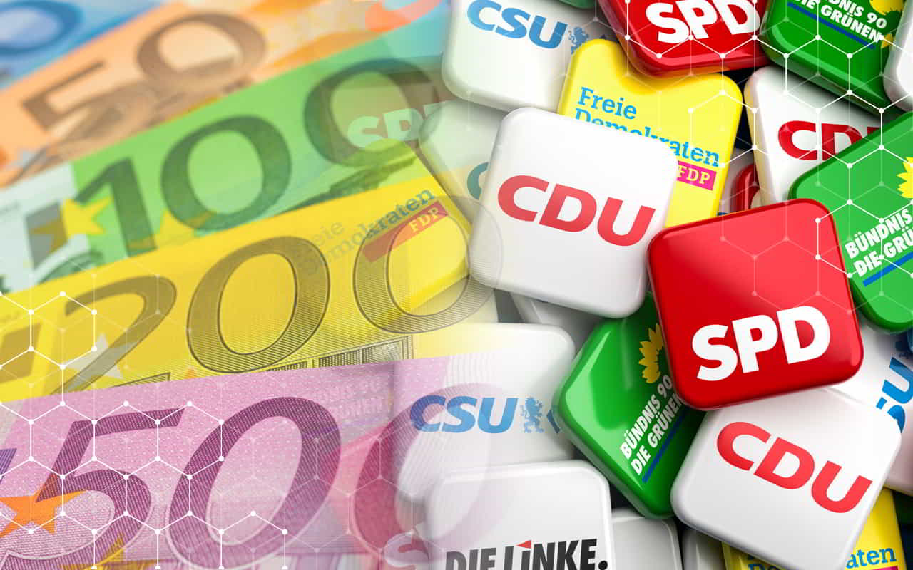 Parteienfinanzierung - Kosten Parteien und Bundestagsfraktionen
